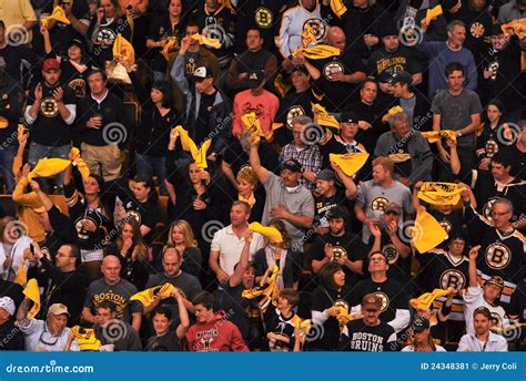 Boston Bruins Fans. editorial photo. Image of fans, hockey - 24348381