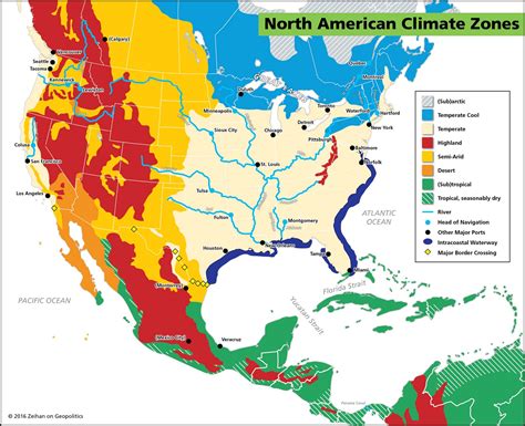 North America Map Climate