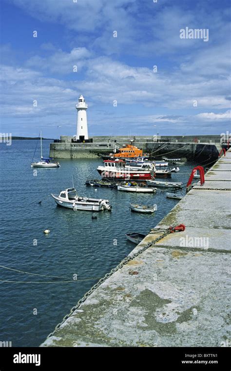 Donaghadee Harbour and Lighthouse, Northern Ireland Stock Photo - Alamy