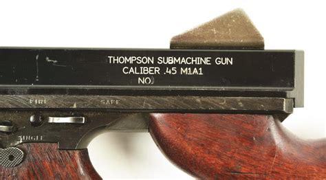 Sold Price: M1A1 THOMPSON SUBMACHINE GUN PARTS KIT ON DUMMY RECEIVER ...