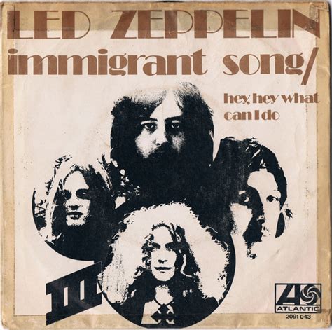 Led Zeppelin - Immigrant Song (1970, Vinyl) | Discogs