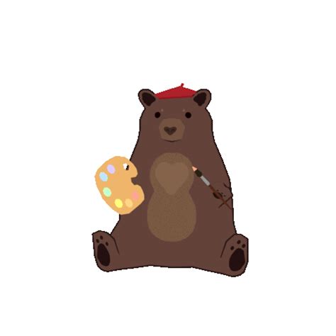 sneepsnorp3d giphyupload cute bear black bear kawaii bear Sticker