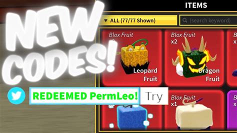 Blox Fruits Codes UPDATE Working Devil Fruits Codes 2023 in Roblox - YouTube