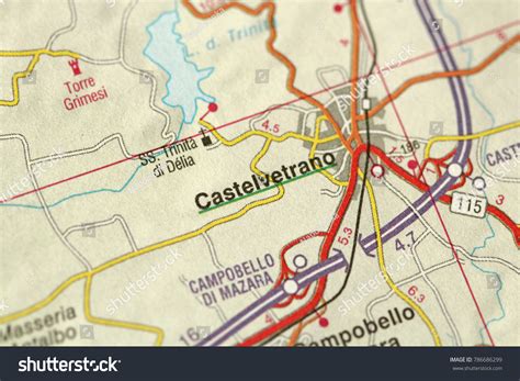 Castelvetrano Map Islands Sicily Italy Stock Photo 786686299 | Shutterstock