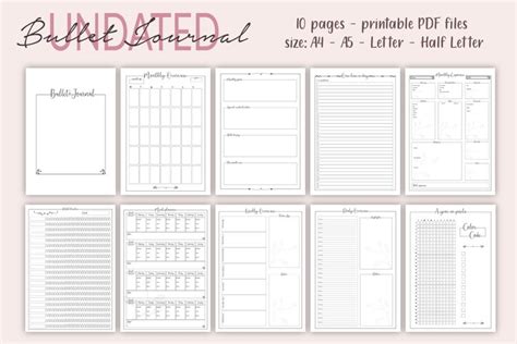 Printable Bullet Journal - Planner Bundle - (556884)