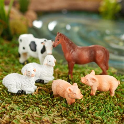 Miniature Farm Animals - Animal Miniatures - Dollhouse Miniatures - Doll Supplies - Craft ...