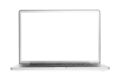 Open Laptop Showing A Blank White Screen Stock Photo - Download Image Now - iStock