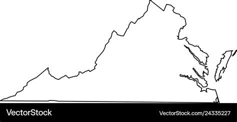 Virginia State Outline Svg