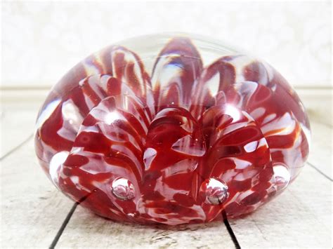 Gibson Glass Paperweight Hand Blown Art Glass Double Blown - Etsy in 2022 | Glass paperweights ...