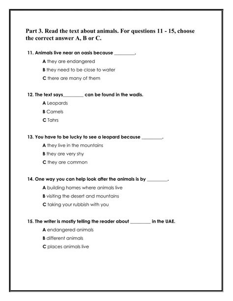 Reading endangered animals worksheet | Live Worksheets