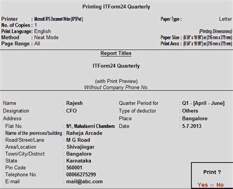 Form 24Q (Payroll)