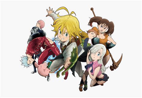 The Seven Deadly Sins Group Transparent Png - Nanatsu No Taizai Png , Free Transparent Clipart ...