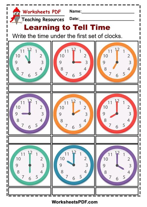 Clocks To Practice Telling Time Worksheets