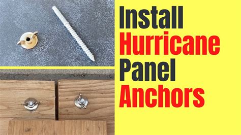 Installing Hurricane Panel Anchors | Hurricane & Storm Prep | Boarding ...