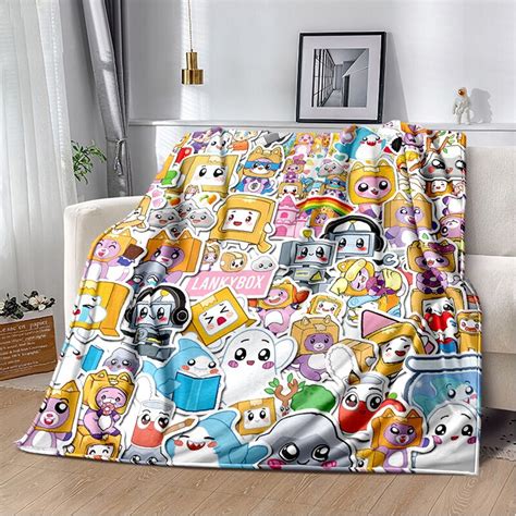 Lankybox Happy Throw Blanket - LankyBox Merch