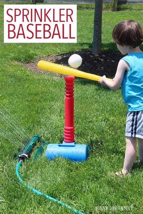 Sprinkler Baseball Activity for Preschoolers | Summer fun for kids, Outdoor fun for kids ...