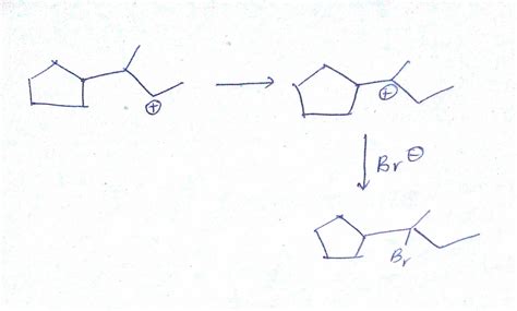 Carbocation rearrangement with expansion of five-membered ring? - ECHEMI