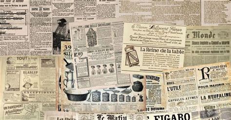 make mine mini: Old newspaper collage sheets for your projects