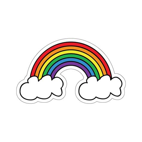 Rainbow Sticker in 2021 | Rainbow stickers, Aesthetic stickers, Cute ...