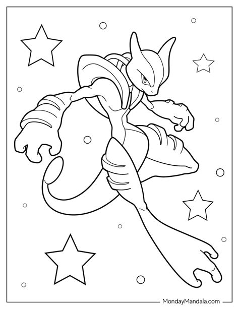 20 Mewtwo Coloring Pages (Free PDF Printables)