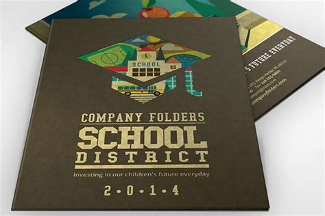 School Pocket Folder Design Template [Free PSD] :: Behance