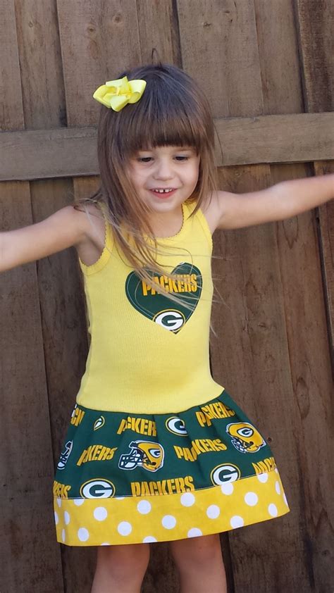 Green Bay Packers Dress. All NFL and College Teams Available.