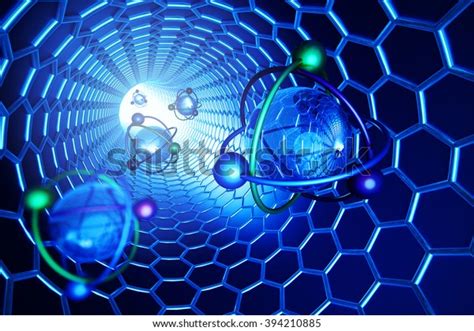 Nanotechnology Molecular Structure Science Concept Scientific Stock ...