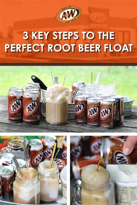 Creating the perfect root beer float is as easy as one, two, three ...