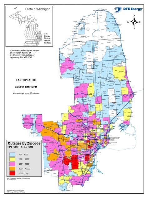 Report An Outage Dte - Road Map Of The United States