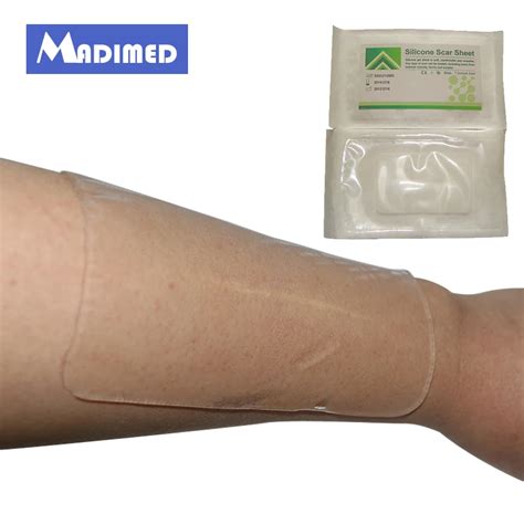 MADIMED Macure 7.5CM*4.5CM Silicone Gel Scar Therapy Patch Scar Away 1 Piece-in Braces ...