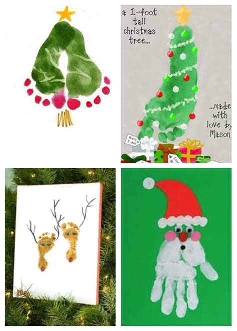 Christmas Handprint Crafts For Toddlers | MockupsCreative.com