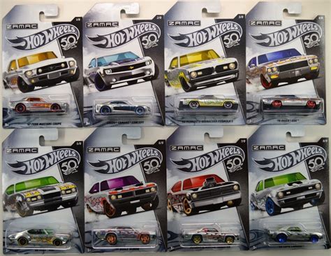 Hot Wheels 50th Anniversary ZAMAC Set OF 8 Walmart exclusive