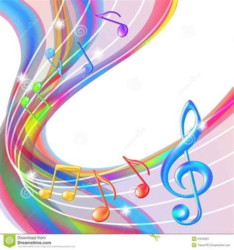 Colorful abstract notes music background. | Music backgrounds, Music ...