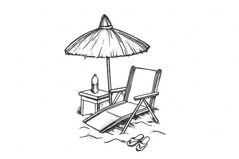 Relaxing Beach Chair with Umbrella