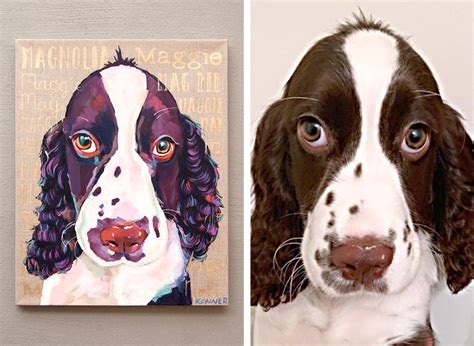 Springer Spaniel – Portrait Painter Artist | Modern Wolf Lover