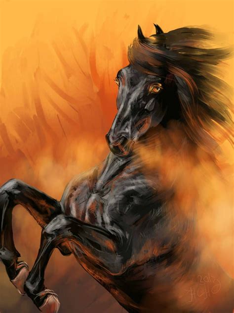 horses Demon. by Animal75Artist | Horse painting, Horses, Horse drawings