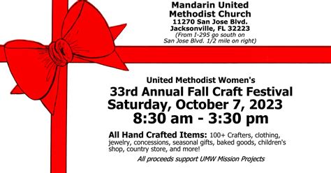 33rd Annual Craft Festival | Mandarin United Methodist Church