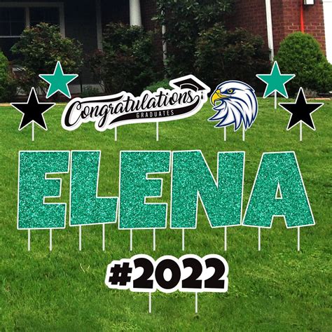 Personalized Graduation Yard Sign Letters 18 Custom - Etsy