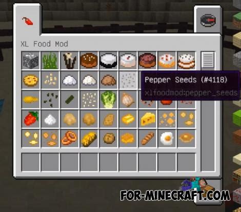 XL Food Mod for Minecraft PE 1.16 IC