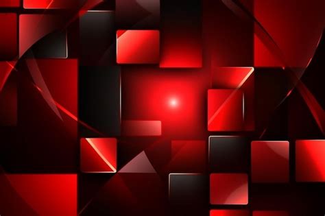 Premium Photo | Red and black wallpaper with a square pattern