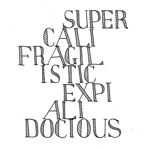 "Supercalifragilisticexpialidocious - Mary Poppins" by YakArt | Redbubble