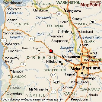 Manning, Oregon Area Map & More