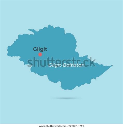 Pakistan Gilgit Map Blue Color City Stock Vector (Royalty Free) 2278815711 | Shutterstock