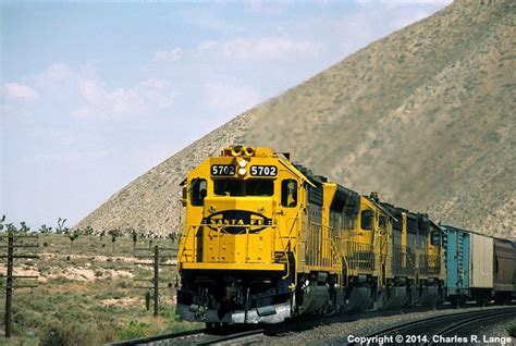 ATSF #5702, an EMD SD45-2, has just been repainted into the ...