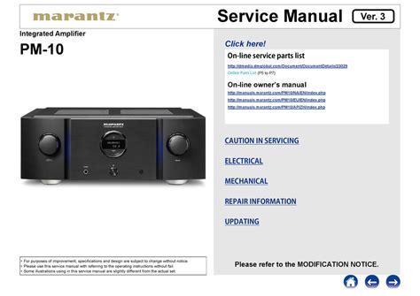 MARANTZ PM-10 SERVICE MANUAL Pdf Download | ManualsLib