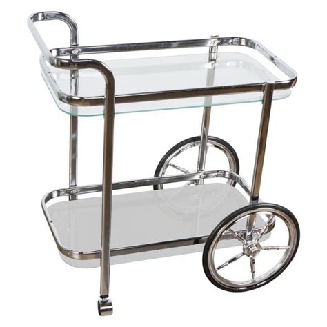 Smith Chrome Bar Cart – Hollywood Interiors