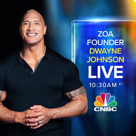 Dwayne Johnson on Twitter: "I’ll be on with my friends @CNBC this ...