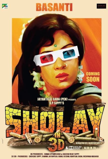 SHOLAYISM: Sholay 3D: The 'Basanti' Poster