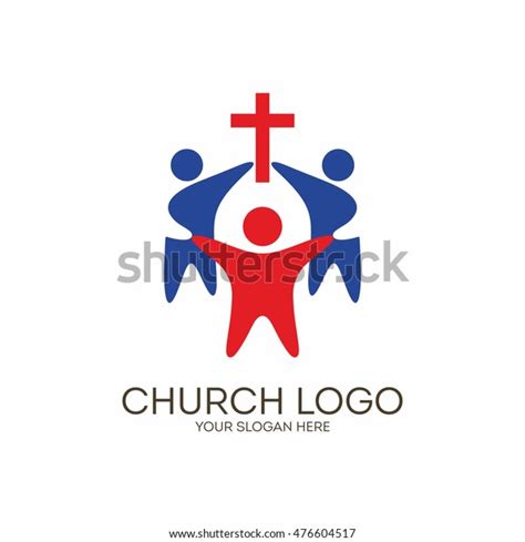 Church Logo Christian Symbols Unity Jesus Stock Vector (Royalty Free) 476604517