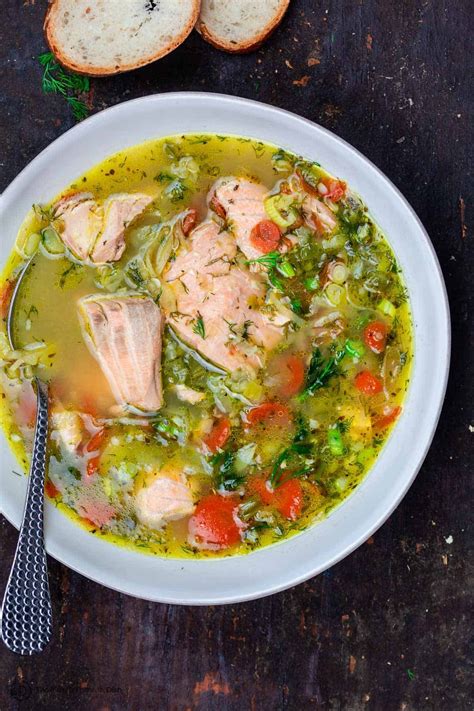 Easy Salmon Soup | The Mediterranean Dish in 2020 | Salmon soup, Mediterranean dishes ...